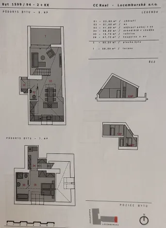 Prodej bytu 2+kk, Praha - Žižkov, Lucemburská, 80 m2