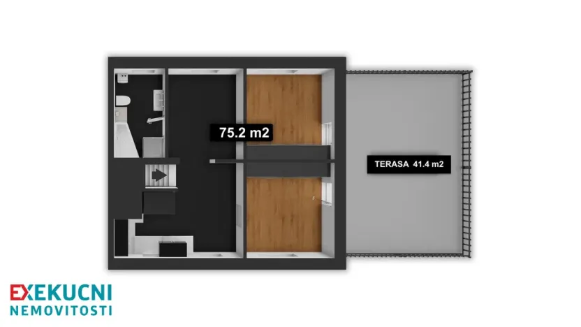 Prodej bytu 3+kk, Praha - Lochkov, K Lahovské, 75 m2