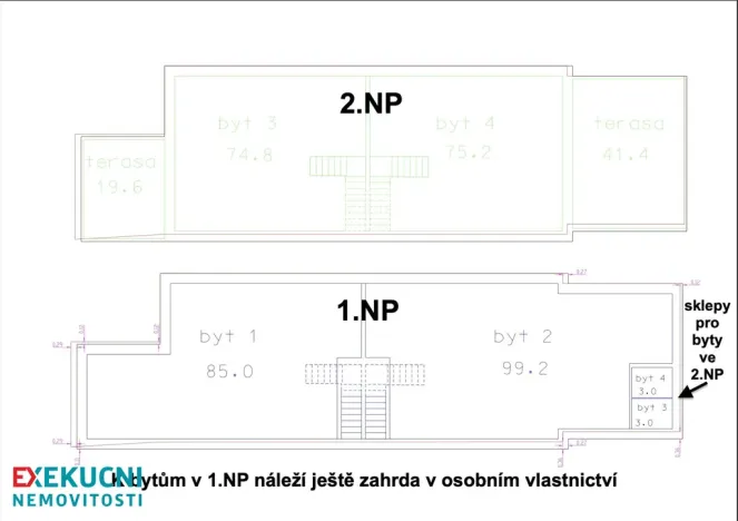 Prodej bytu 3+kk, Praha - Lochkov, K Lahovské, 75 m2