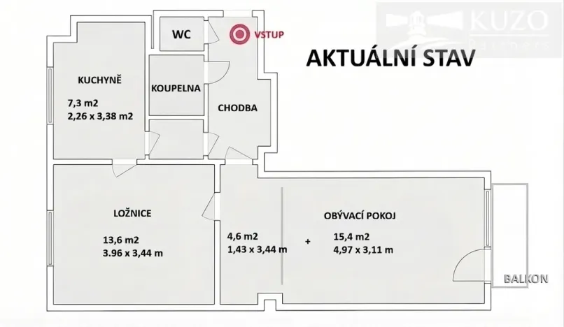 Pronájem bytu 2+1, Příbram, Bratří Čapků, 53 m2