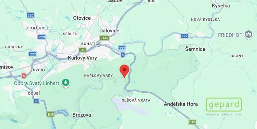 Prodej pozemku pro bydlení, Karlovy Vary - Olšová Vrata, 24125 m2