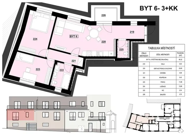 Prodej bytu 3+kk, Ivančice, 66 m2