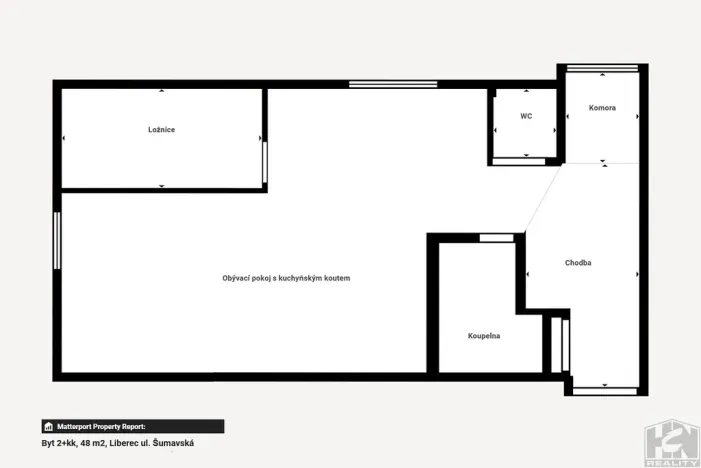 Prodej bytu 2+kk, Liberec - Liberec III-Jeřáb, Šumavská, 48 m2