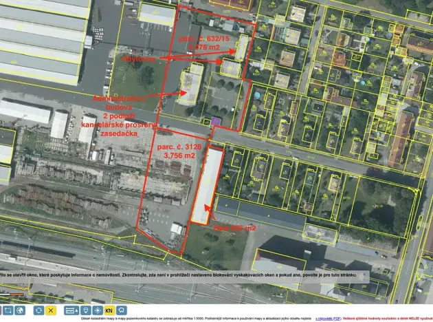 Pronájem kanceláře, Uničov, U Pily, 9687 m2