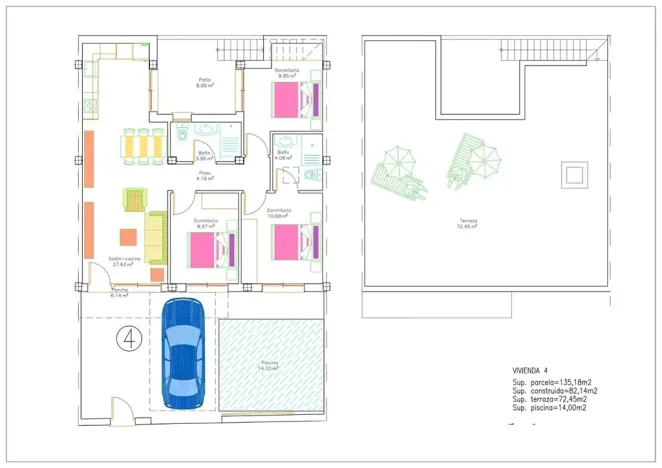 Prodej rodinného domu, Murcia City, Španělsko, 82 m2