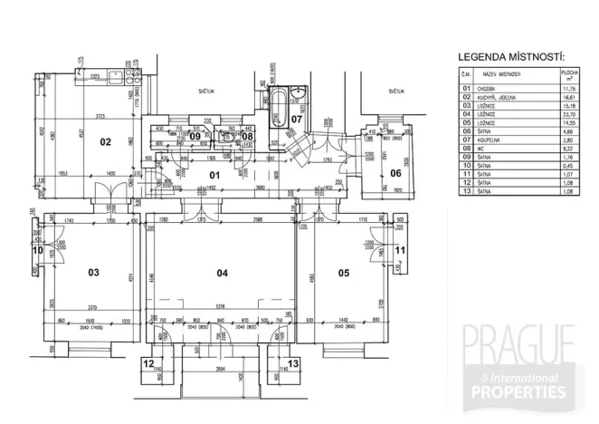 Prodej bytu 3+1, Praha - Smíchov, Švédská, 108 m2