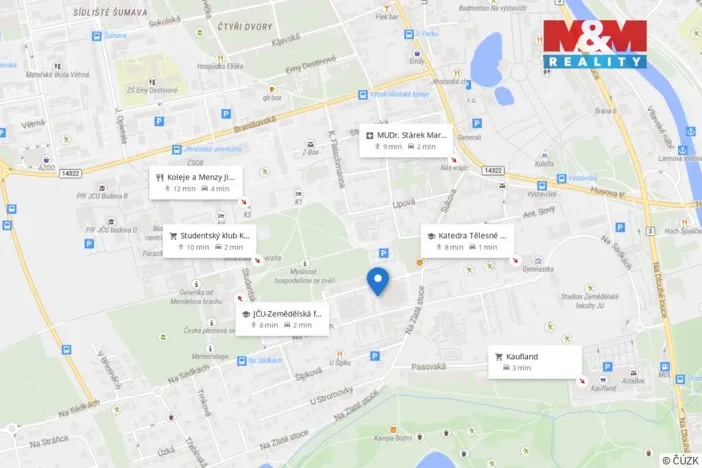 Pronájem bytu 2+kk, České Budějovice - České Budějovice 2, Na Zlaté stoce, 53 m2