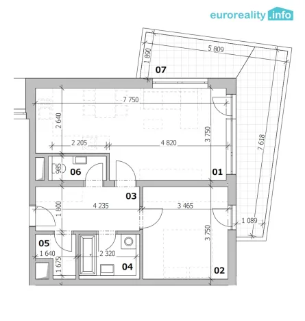 Prodej bytu 2+kk, Karlovy Vary, Sedlecká, 60 m2