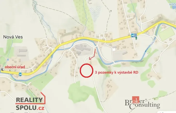 Prodej pozemku pro bydlení, Nová Ves, 1001 m2