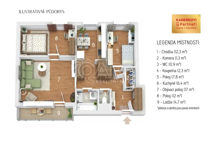 Prodej bytu 3+1, Brno - Starý Lískovec, Dunajská, 60 m2