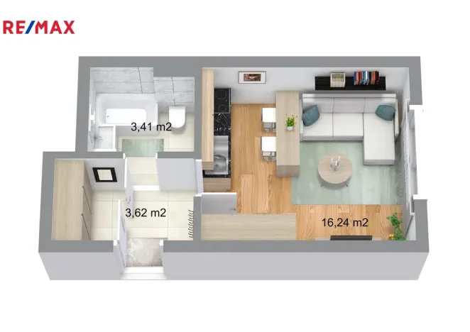 Prodej bytu 1+kk, Brno - Židenice, Velkopavlovická, 25 m2