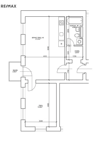 Prodej bytu 2+kk, Jablonec nad Nisou, Podhorská, 59 m2