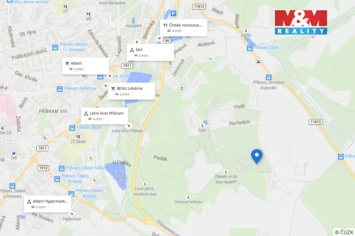 Prodej zahrady, Příbram - Příbram III, 418 m2