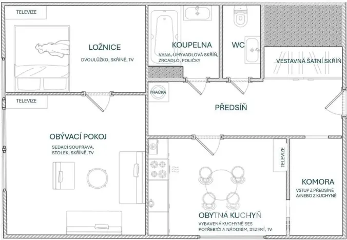 Pronájem bytu 2+1, Praha - Kobylisy, Kobyliské náměstí, 66 m2