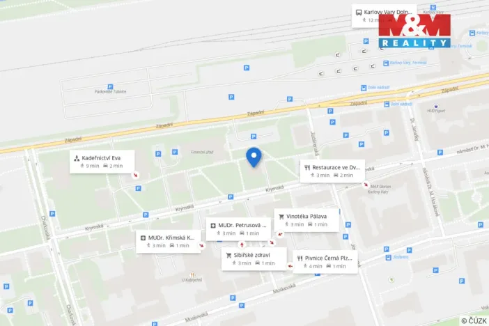 Pronájem bytu 2+kk, Karlovy Vary, Krymská, 54 m2