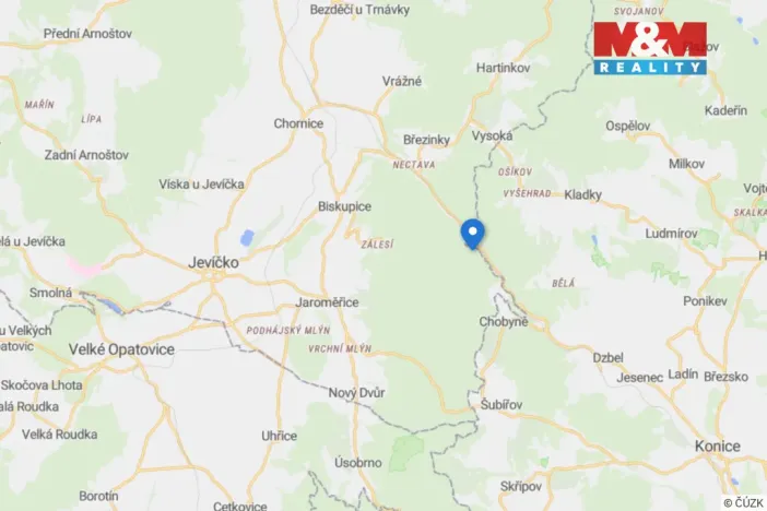 Prodej louky, Biskupice - Zálesí, 2421 m2