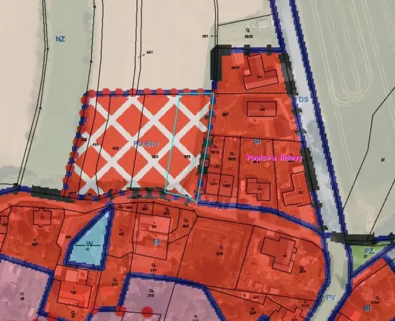 Prodej pozemku pro bydlení, Jihlava - Popice, 1282 m2