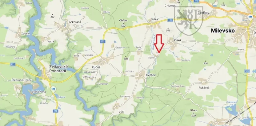 Prodej pozemku pro bydlení, Květov, 8455 m2