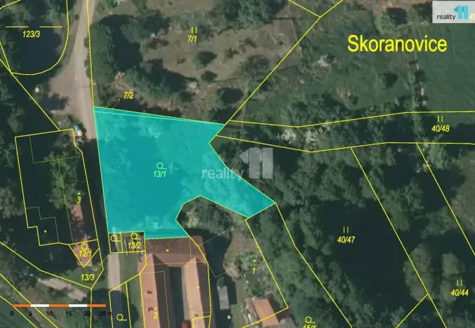 Prodej pozemku pro bydlení, Martinice u Onšova - Skoranovice, 942 m2