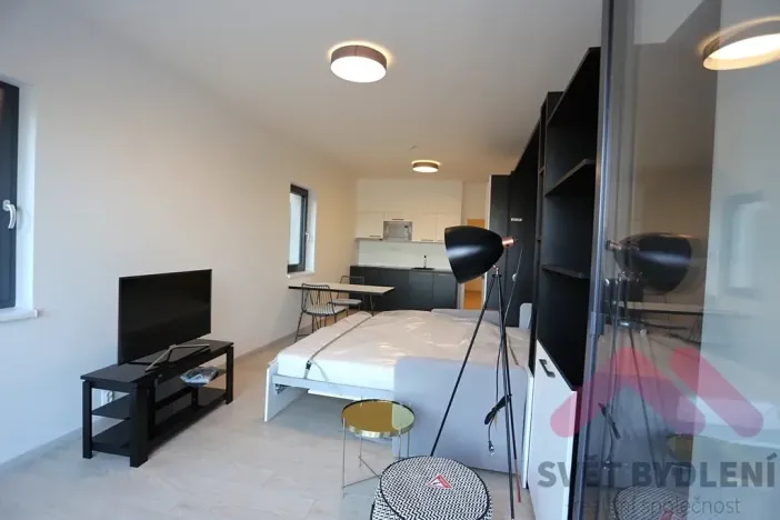 Pronájem bytu 1+kk, Praha - Karlín, U Mlýnského kanálu, 42 m2