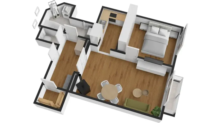 Pronájem bytu 2+kk, Praha - Vršovice, Kodaňská, 55 m2