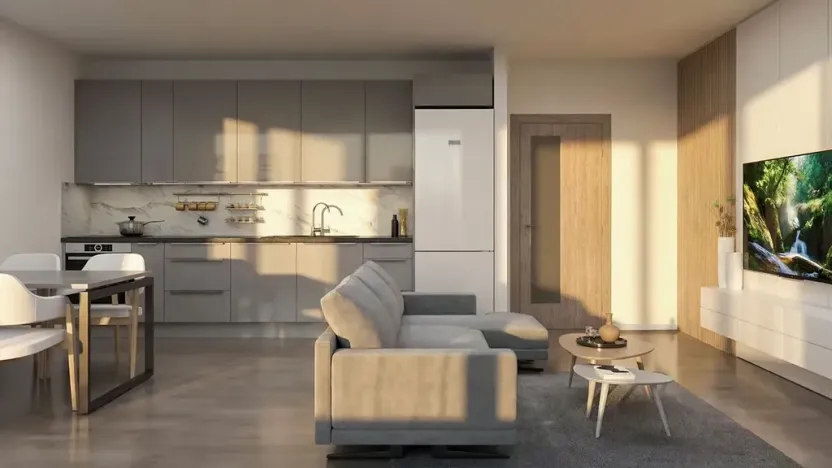 Prodej bytu 1+kk, Tuchoměřice, 41 m2