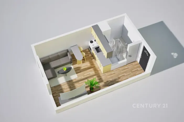 Pronájem bytu 1+kk, Ústí nad Labem, Větrná, 20 m2