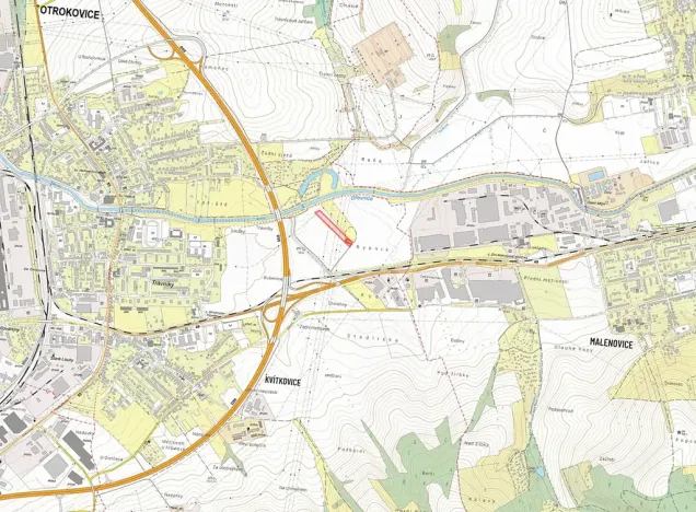 Prodej pole, Otrokovice, 9624 m2