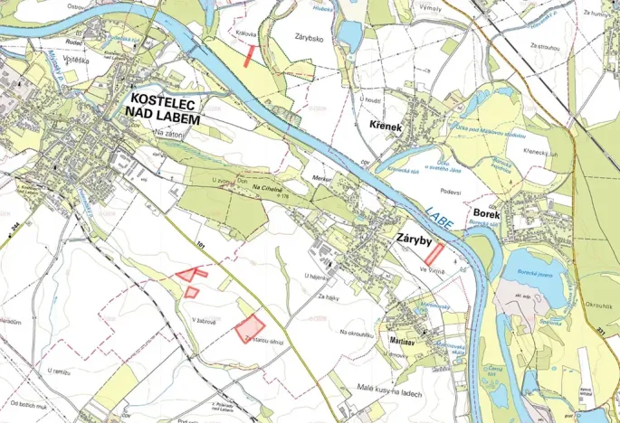 Prodej pole, Záryby, 24776 m2