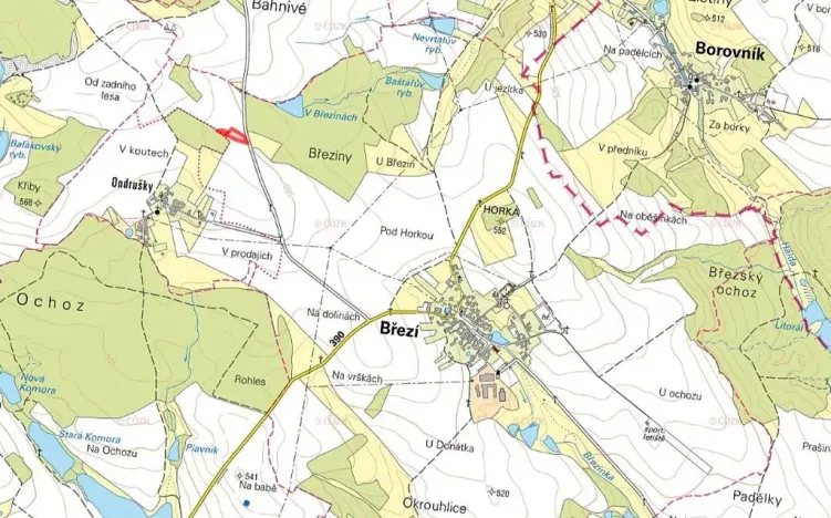 Prodej pole, Březí, 4212 m2