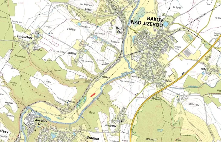 Prodej louky, Bakov nad Jizerou, 2566 m2