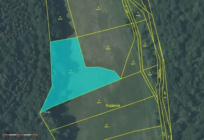 Prodej podílu pole, Bítov, 7251 m2