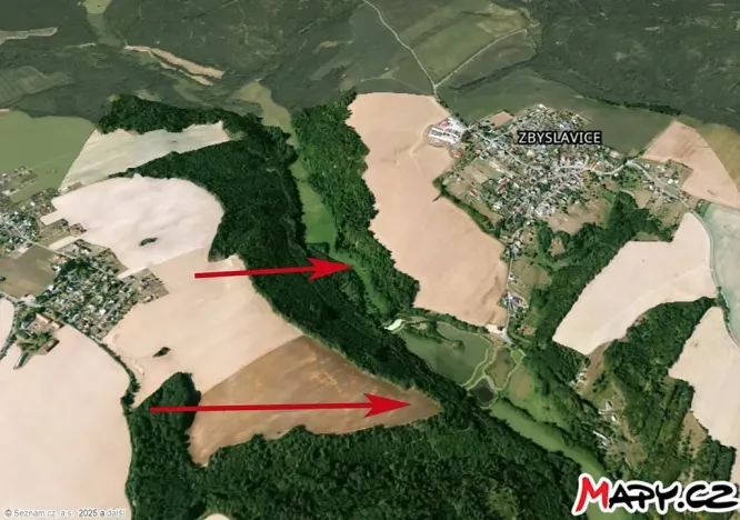 Prodej podílu pole, Bítov, 7251 m2