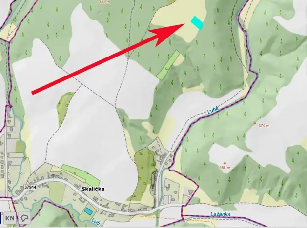 Prodej louky, Skalička, 2158 m2