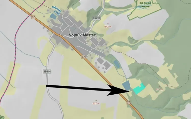 Prodej podílu pole, Vojnův Městec, 5515 m2