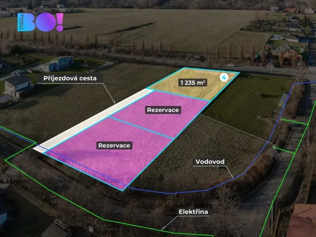 Prodej pozemku pro bydlení, Třinec - Dolní Líštná, 1235 m2
