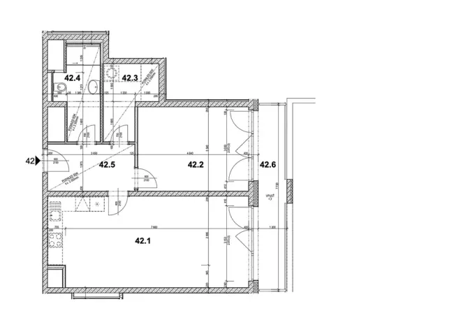 Pronájem bytu 2+kk, Praha - Hloubětín, Poděbradská, 67 m2