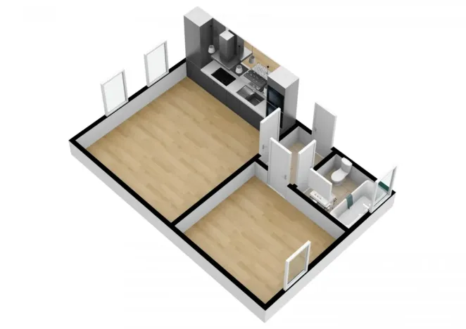 Pronájem bytu 2+kk, Kosmonosy, Hradišťská, 42 m2