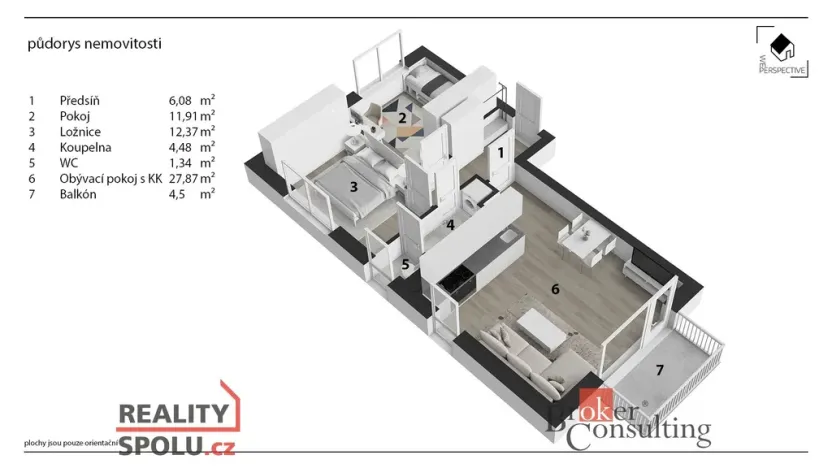 Pronájem bytu 3+kk, Hořovice, Kopřivová, 65 m2