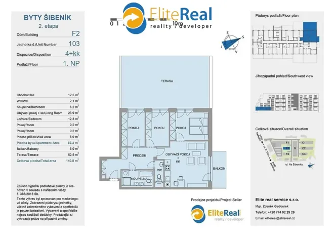 Prodej bytu 4+kk, Olomouc, Třída Jiřího Pelikána, 79 m2