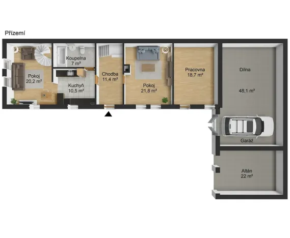 Prodej rodinného domu, Čtyřkoly, 180 m2