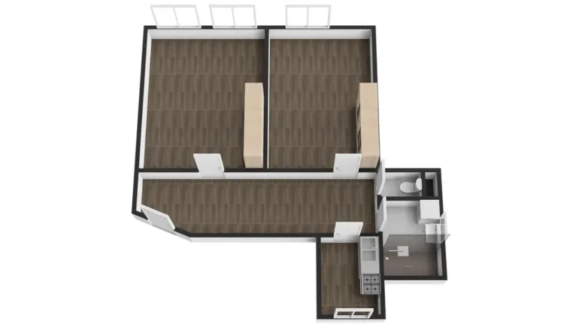 Pronájem bytu 2+1, Liberec - Liberec IV-Perštýn, Revoluční, 55 m2
