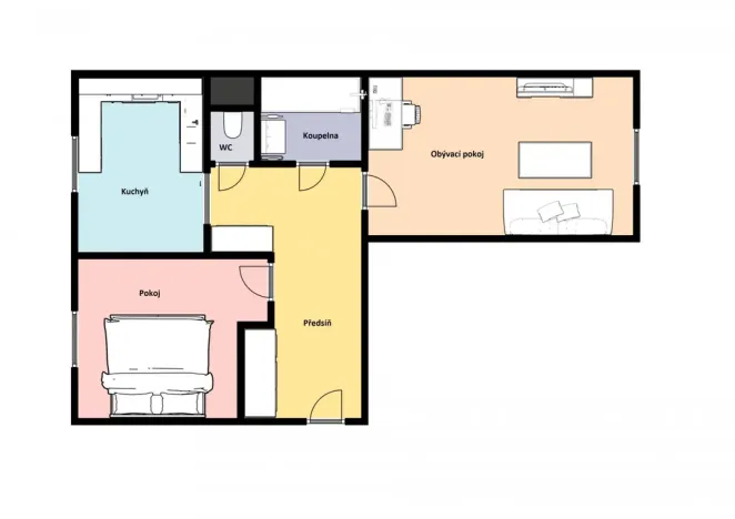 Pronájem bytu 2+1, Praha - Vokovice, Kladenská, 56 m2