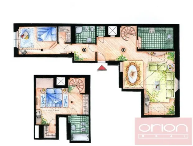 Pronájem bytu 3+1, Praha - Nové Město, Odborů, 108 m2