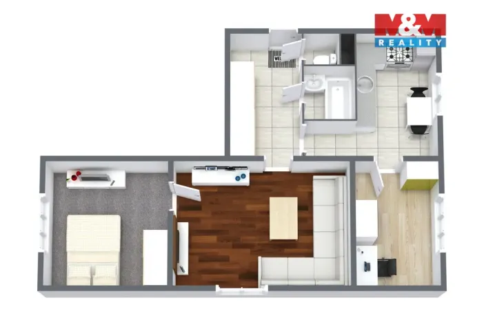 Prodej bytu 3+1, Habartov, Karla Čapka, 56 m2