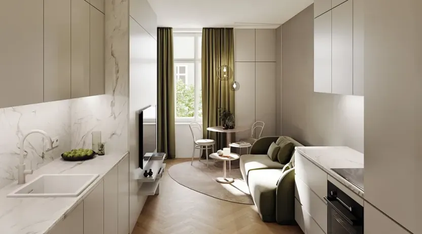 Prodej bytu 2+kk, Praha - Smíchov, Radlická, 37 m2