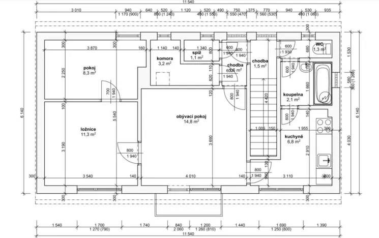 Prodej rodinného domu, Hrdějovice, Nemanická, 127 m2