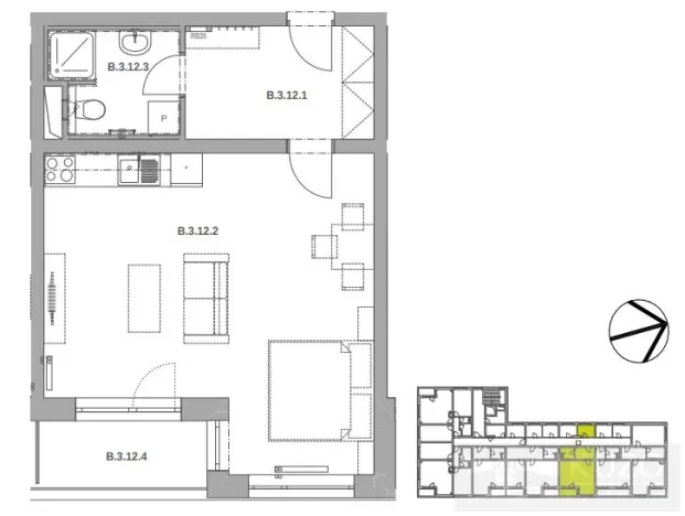 Pronájem bytu 1+kk, Plzeň, Pilařská, 43 m2