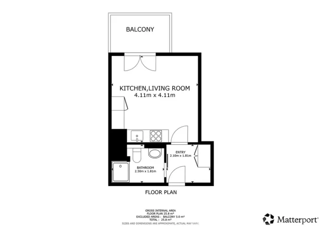 Pronájem bytu 1+kk, Praha - Vršovice, Krymská, 24 m2