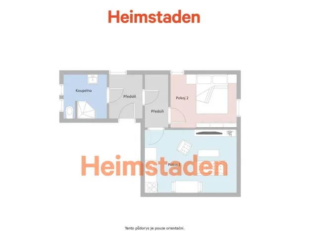Pronájem bytu 2+kk, Ostrava - Michálkovice, Zvoníčkova, 51 m2